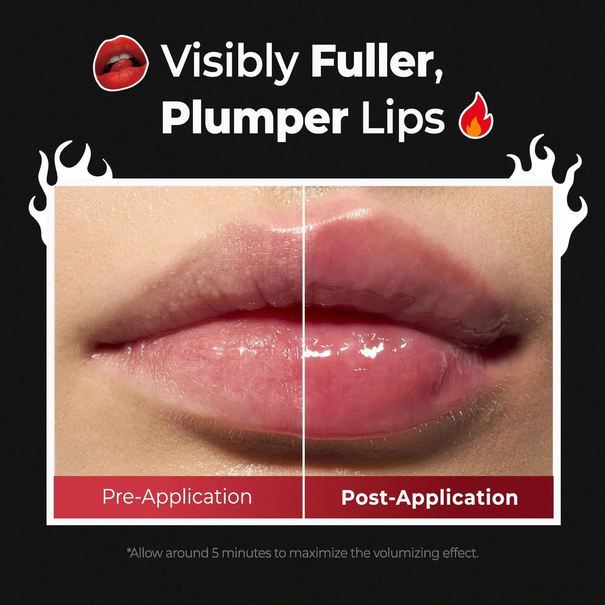 Spicy Lip Plumper — Fuller-Looking Lip Plumper Gloss, Non-Sticky, High-Shine Finish