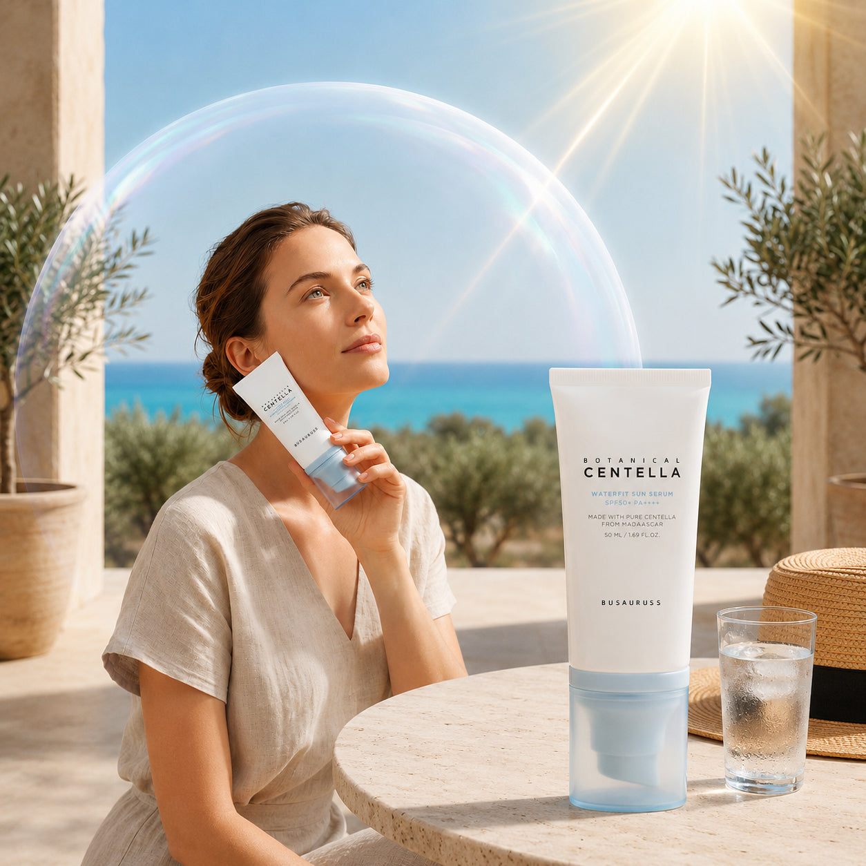 Hydrating & Soothing Sun Serum | Lightweight, No Greasy Feel, Zero White Cast