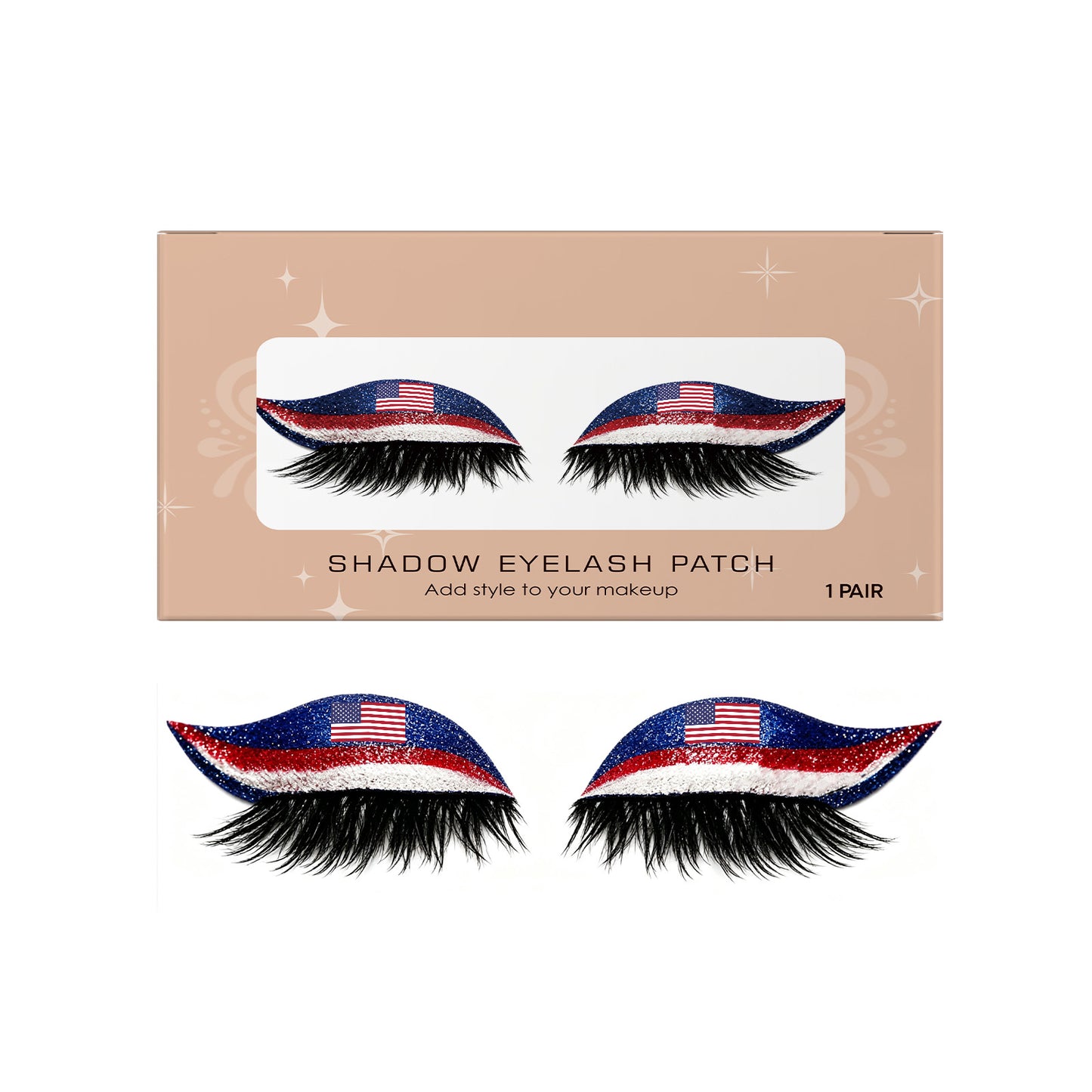 World Cup National Flag False Lashes | Game Day Fan Makeup for Parties & Events