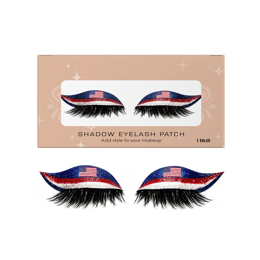World Cup National Flag False Lashes | Game Day Fan Makeup for Parties & Events