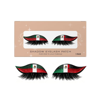 World Cup National Flag False Lashes | Game Day Fan Makeup for Parties & Events