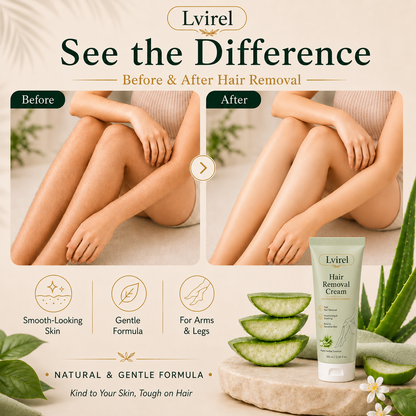 Lvirel™ Natural Gentle Hair Removal Cream | For Women & Men, Sensitive Skin