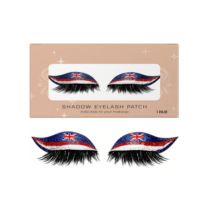 World Cup National Flag False Lashes | Game Day Fan Makeup for Parties & Events