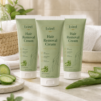Lvirel™ Natural Gentle Hair Removal Cream | For Women & Men, Sensitive Skin